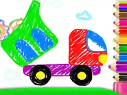 Toddler Drawing: Tanker Truck — 無料オンラインゲーム