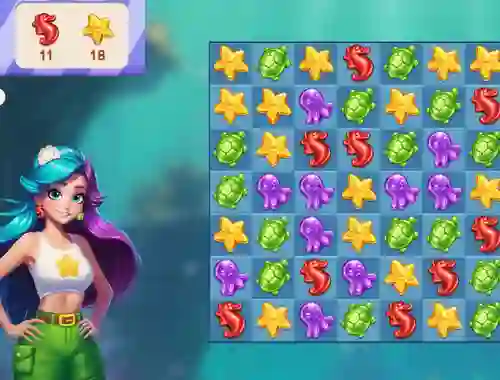 Underwater Adventures: Match 3 — 無料オンラインゲーム