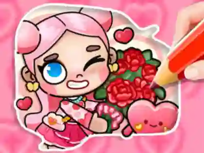 Coloring Book: Avatar Valentine's — 無料オンラインゲーム