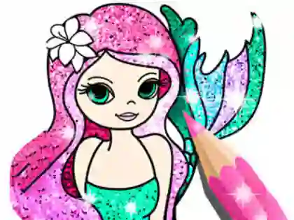 Coloring Book: Little Mermaid — 無料オンラインゲーム