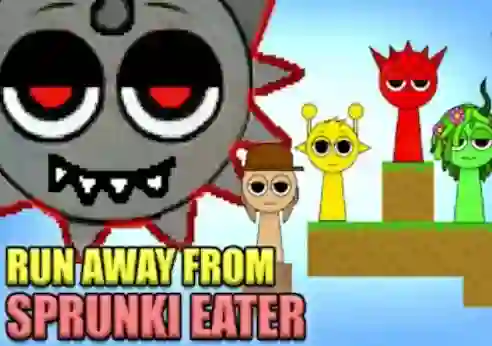 Run Away From Sprunki Eater — 無料オンラインゲーム
