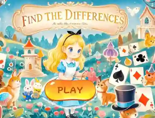 Find The Differences: Alice In Wonderland — 無料オンラインゲーム