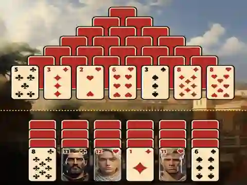 Pyramid Solitaire Ancient Rome — 無料オンラインゲーム