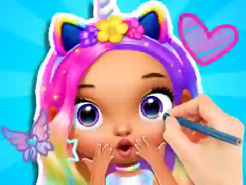 Coloring Book: Fashion Barbie Princess — 無料オンラインゲーム