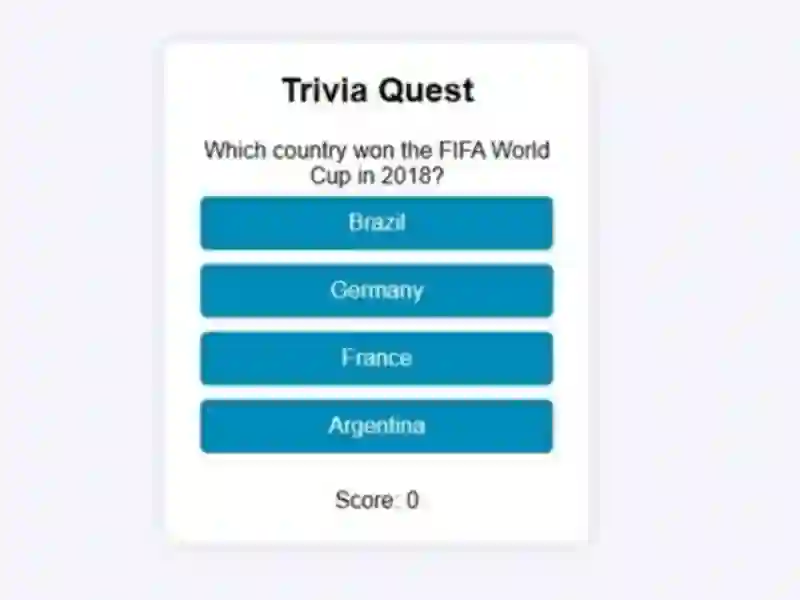 ゲームTrivia Questオンライン
