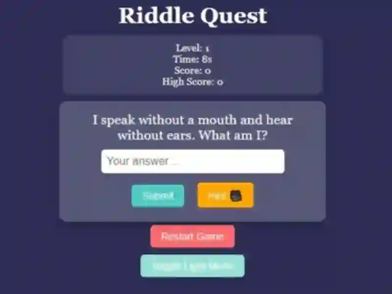 ゲームRiddle Quest Brain Teaserオンライン