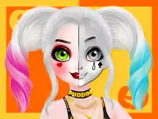 Princess Halloween Makeup Halffaces Tutorial — 無料オンラインゲーム