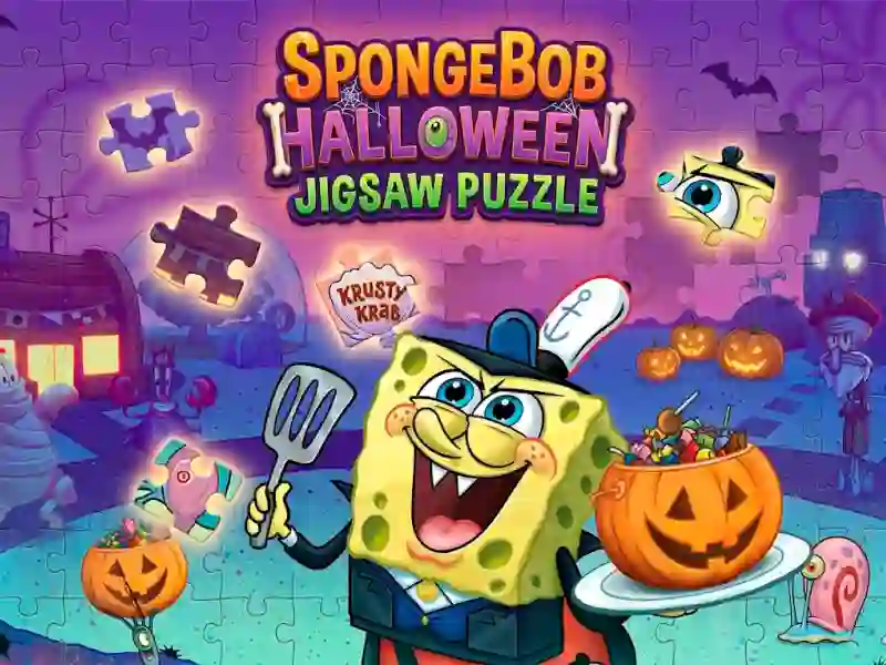 ゲームSpongeBob Halloween Jigsaw Puzzleオンライン