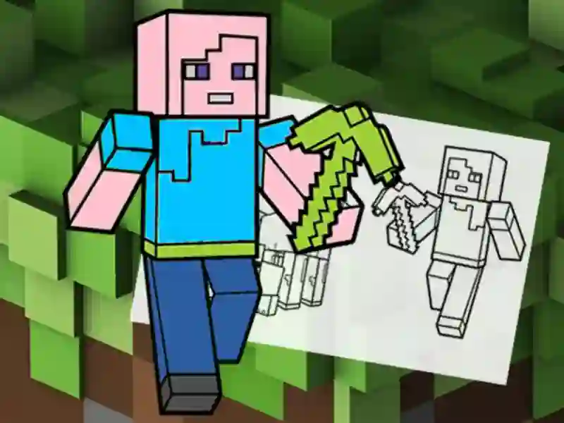 Minecraft Fun Coloring Book — 無料オンラインゲーム