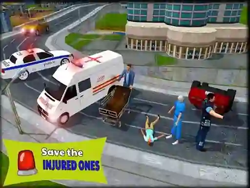 ゲームAmbulance Rescue Driver Simulator 2018オンライン
