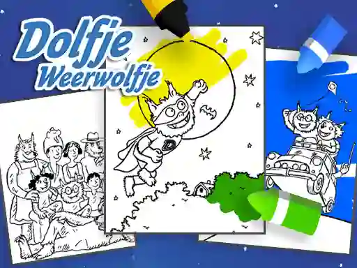 Coloring Alfie The Werewolf — 無料オンラインゲーム