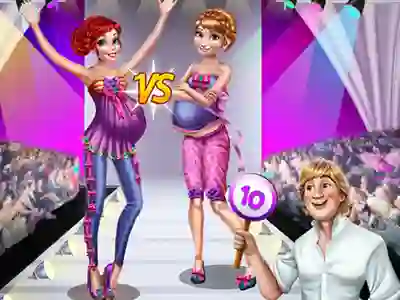 Pregnant princesses on the catwalk — 無料オンラインゲーム