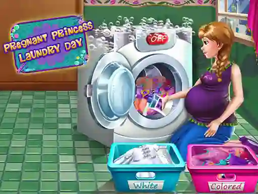 Pregnant Princess Laundry Day — 無料オンラインゲーム