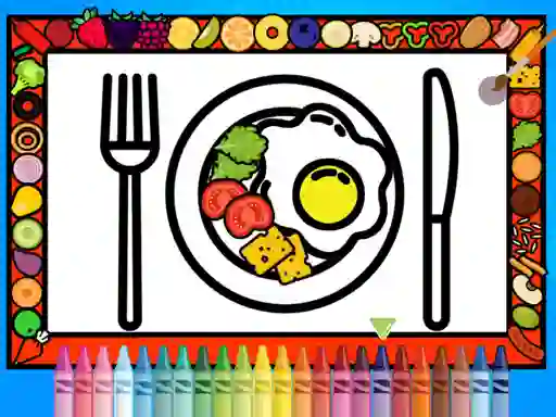 Color and Decorate Dinner Plate — 無料オンラインゲーム