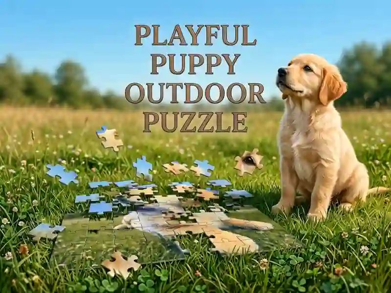 ゲームPlayful Puppy Outdoor Puzzleオンライン