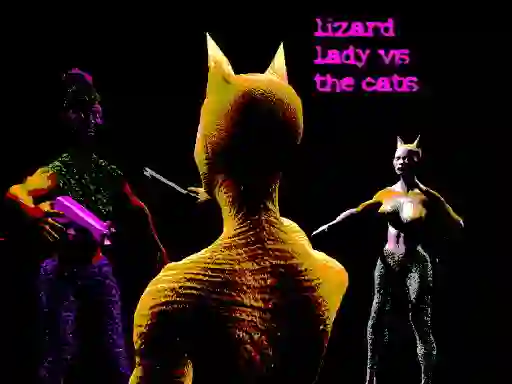 Lizard Lady Vs The Cats — 無料オンラインゲーム