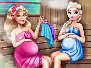 Cute Mommies Pregnant Sauna — 無料オンラインゲーム