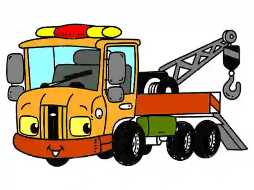 Tow Trucks Coloring — 無料オンラインゲーム