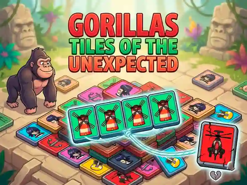 Gorillas Tiles Of The Unexpected — 無料オンラインゲーム