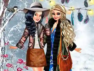 Boho Winter With Princess — 無料オンラインゲーム