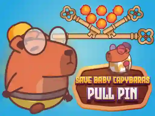 Save Baby Capybaras Pull Pin — 無料オンラインゲーム
