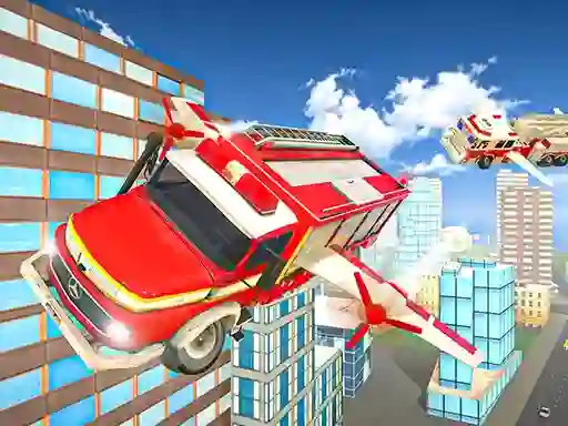 Flying Fire Truck Driving Sim — 無料オンラインゲーム
