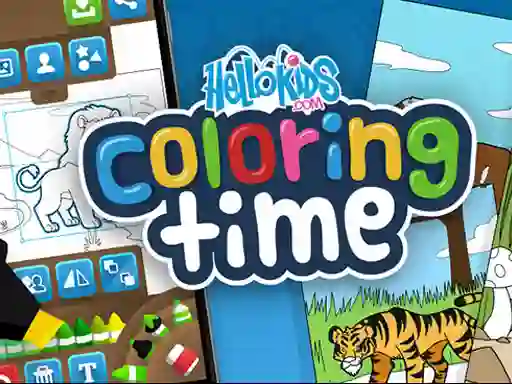 ゲームHello kids Coloring Timeオンライン