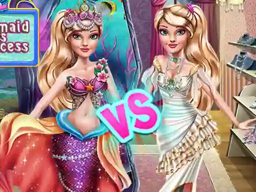Ellie Mermaid vs Princess — 無料オンラインゲーム