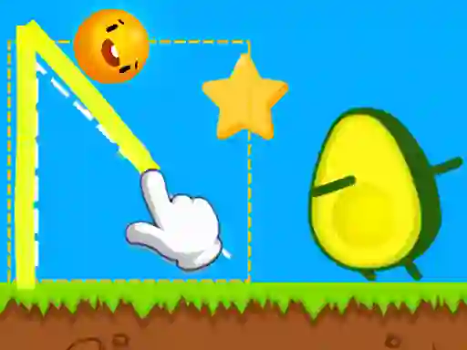 Where's My Avocado Draw Lines — 無料オンラインゲーム