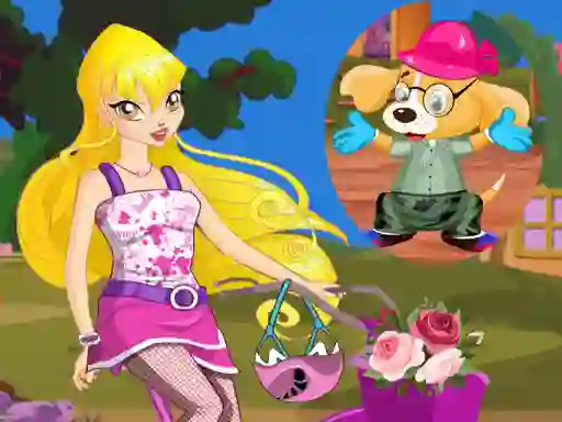 Winx Stella and Puppy — 無料オンラインゲーム