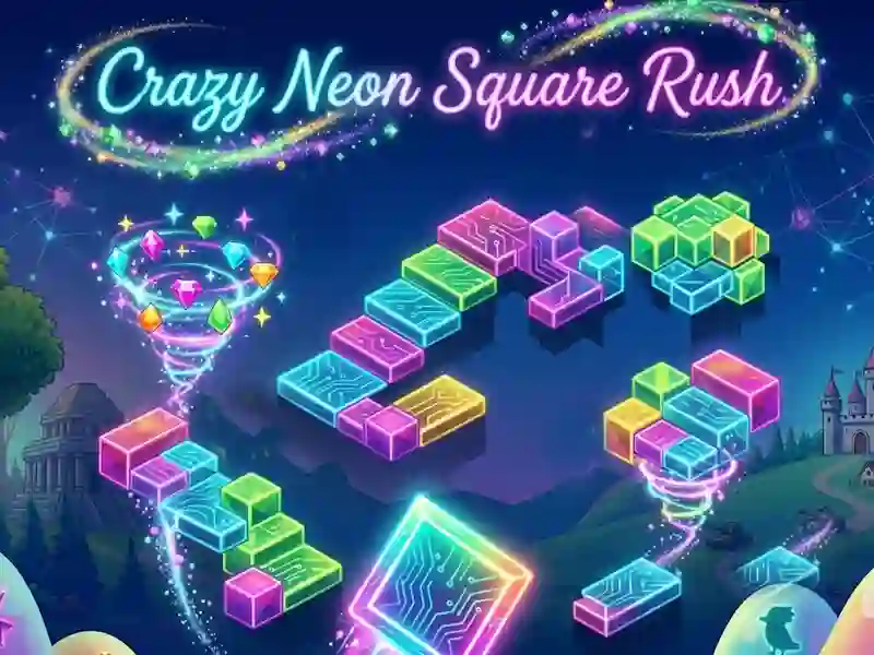 ゲームCrazy Neon Square Rushオンライン