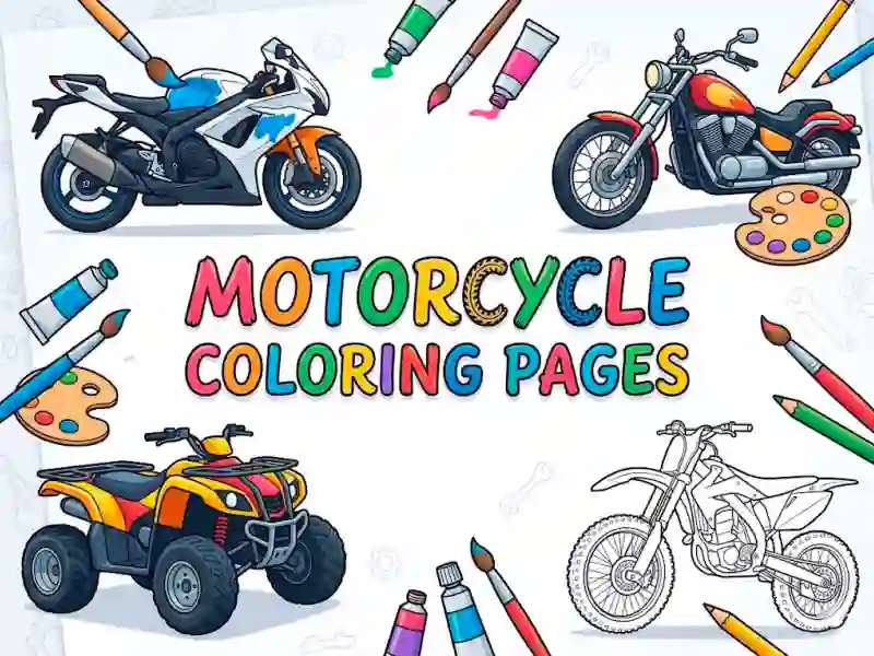 Motorcycle Coloring Pages — 無料オンラインゲーム