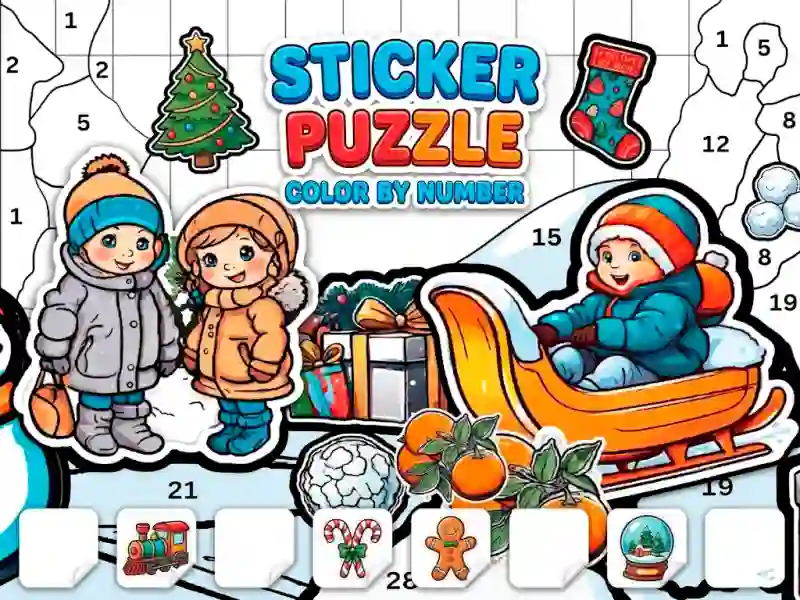 Sticker Book Puzzle: Color By Number — 無料オンラインゲーム
