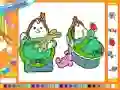 Online coloring baby twins — 無料オンラインゲーム