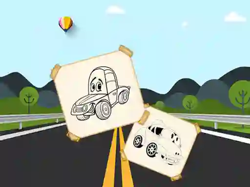 Funny Cars For Kids Coloring — 無料オンラインゲーム