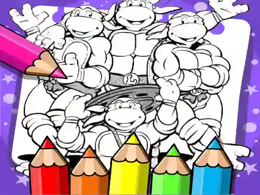 ゲームNinja Turtle Coloring Bookオンライン