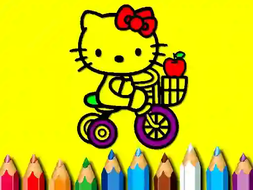 Back To School: Sweet Kitty Coloring — 無料オンラインゲーム