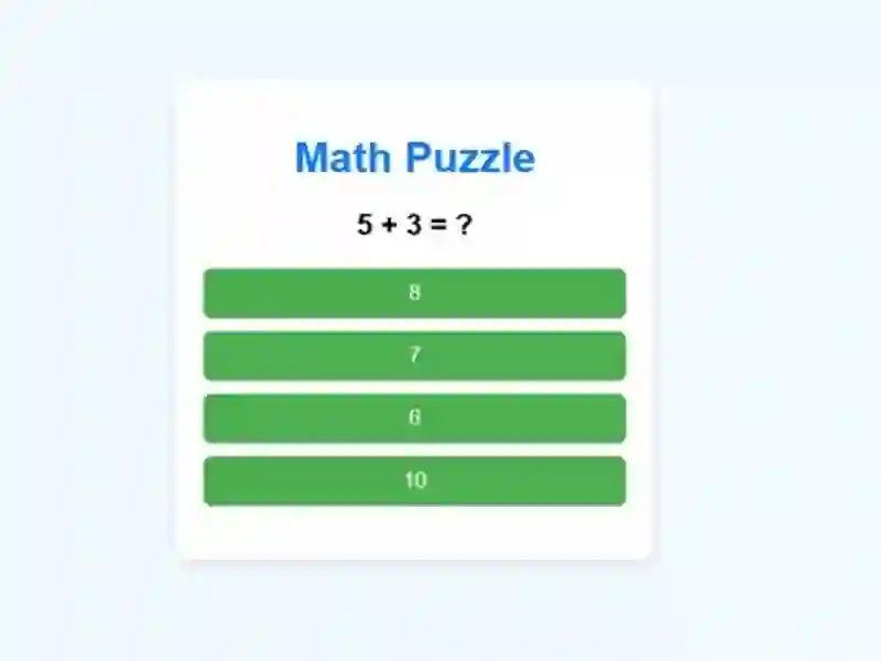 Math Puzzle — 無料オンラインゲーム