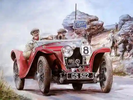 Painting Vintage Cars Jigsaw Puzzle 2 — 無料オンラインゲーム
