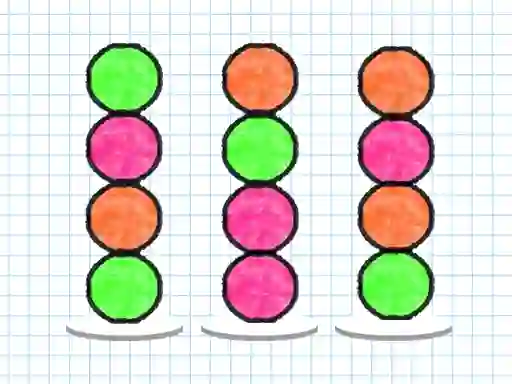 Ball Sort Paper Note — 無料オンラインゲーム
