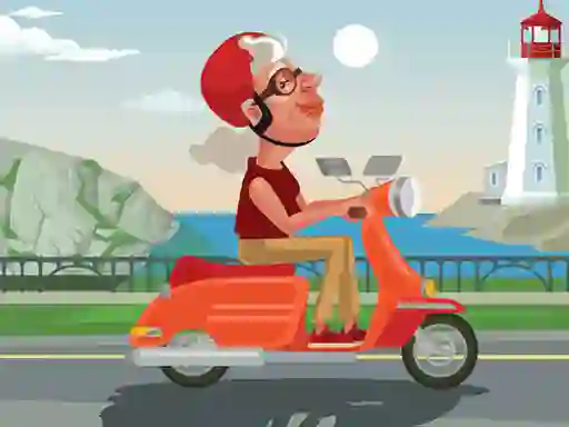 ゲームCity Scooter Ride Coloringオンライン
