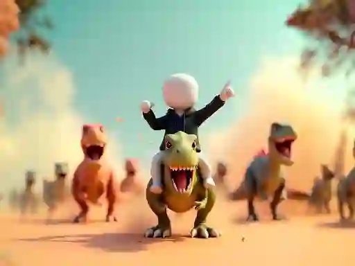 ゲームStickman: Dinosaur arenaオンライン