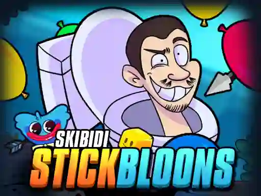Skibidi Stick Bloons — 無料オンラインゲーム