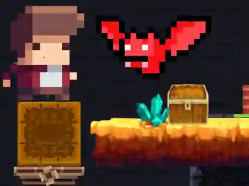 Tiny Man and Red Bat — 無料オンラインゲーム