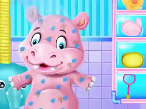 Baby Hippo Bath Time — 無料オンラインゲーム