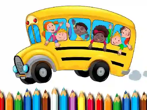 School Bus Coloring Book — 無料オンラインゲーム