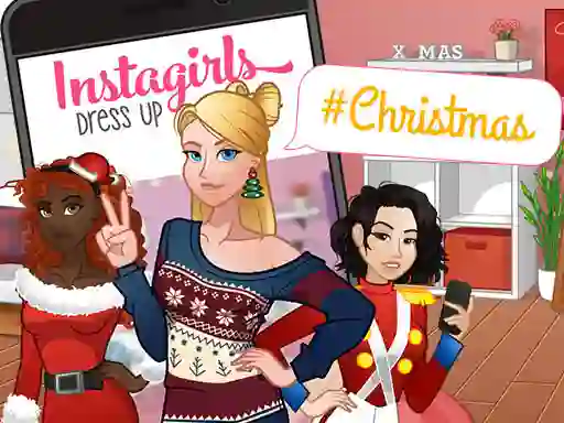 InstaGirls Christmas Dress Up — 無料オンラインゲーム