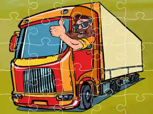 ゲームSemi Trucks Jigsawオンライン