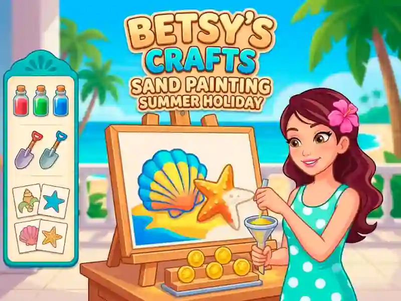 Betsy's Crafts Sand Painting Summer Holiday — 無料オンラインゲーム