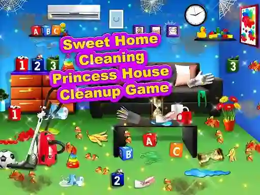 ゲームSweet Home Cleaning: Princess House Cleanup Gameオンライン
